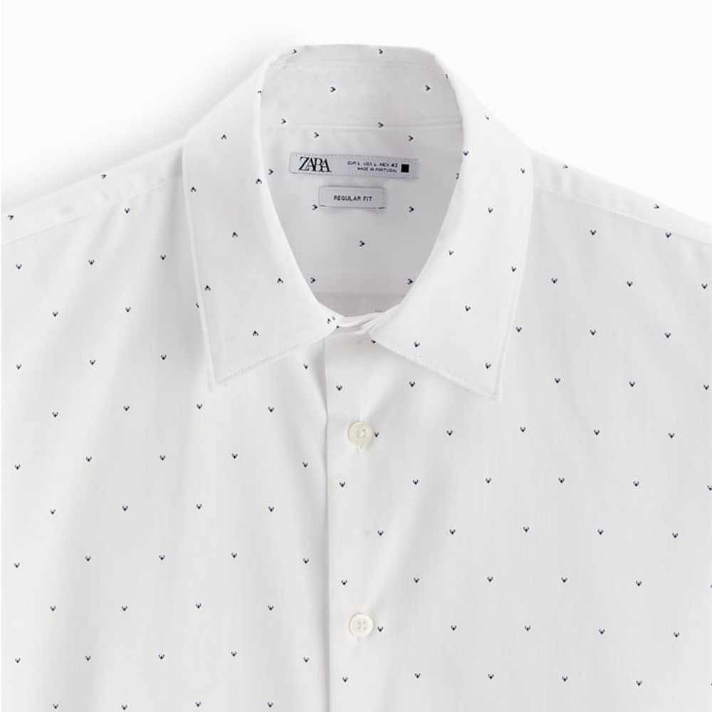 ZARA GEOMETRIC PRINT SHIRT